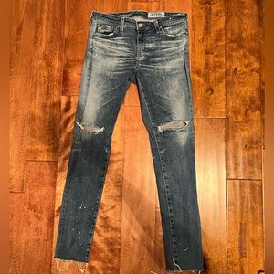 AG denim skinny jeans in excellent condition size 28